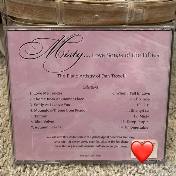 🆕NIP: DAN TROXELL- Misty….. Love Songs of the Fifties 💿 Solo Piano - Picture 2 of 3